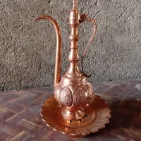 آفتابه لگن مسی توپی یه تیکه