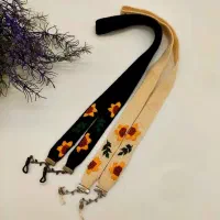 آموزش دوخت بند عینک و گوشواده گلدوزی شده با دست