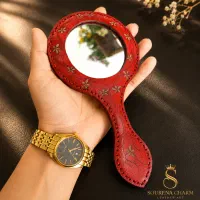 آینه ی چرمی زنانه دستدوز