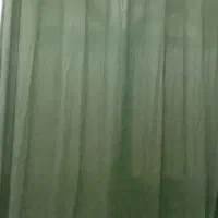 دوتا پرده پانچ مخمل سبز یشمی
