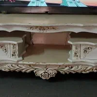 میزتلوزیون ساعت بوفه لوستر گلدان برنز