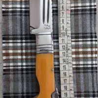 چاقو کلکسیونی طرح بابا دسته کهربا