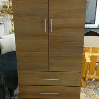 کمد لباس رنگ قهوه‌ای