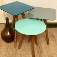 میز عسلی و کنار مبلی پلکانی ۳ تایی