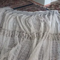 پرده سه متری حریر همراه آفتاب گیر