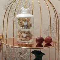 استند فلزی طلایی