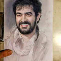 نقاشی چهره ،طراحی چهره،روی دیوار