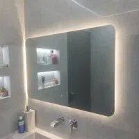 ساخت انواع آینه بک لایت با سنسور حرکتی و لمسی