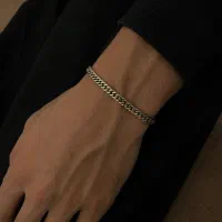 دستبند دورنگ مردانه