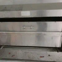 کبابپز کبابپز رستورانی 25شعله استیل 10میل با دودکش