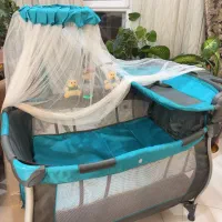 تخت و پارک بازی قابل حمل مدل baby co ساخت آلمان