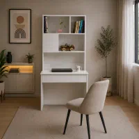 میز تحریر صدرا با کشو و کتابخانه
