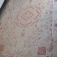 فرش ۶ متری طرح برجسته گل ابریشم/ضخیم،سنگین،پشمی
