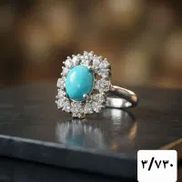 انگشتر نقره کد ۱۶۹۸ (گالری نقره سینا)