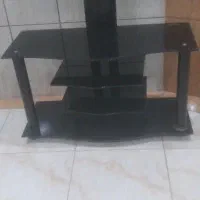 میز تلویزیون شیشه ای مشکی