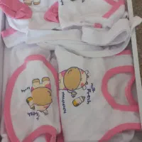 لباس نوزادی صورتی بیمارستانی ۱۴ تیکه نو
