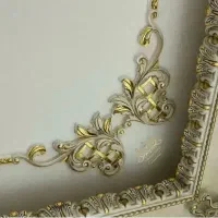 نقاشی گچبری پیش ساخته قاب بندی کناف کاغذ دیواری