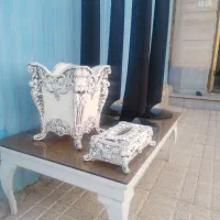 میز سطل آشغال جای دستمال کاغذی