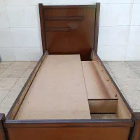تخت چوبی یکنفره بدون تشک