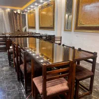 میز و صندلی ناهار خوری چوبی آبمیوه فرشی رستوران