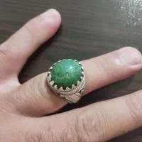 انگشترنقره یشم سبز