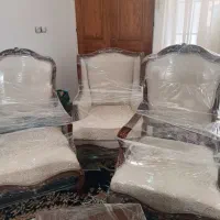 سرویس مبل استیل  نه نفره کاملا نو برا عروس داماد