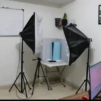 وسایل نورپردازی سافت باکس و فون بک گراند + کیف
