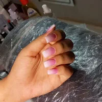 اموزش کاشت ناخن ژل عاف خورده فقط 7 و نیم