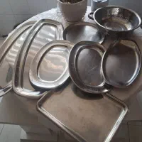 ۸عددسینی وآبکش استیل