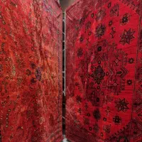 /تعویض فرش کارکرده شما با فرش نو /قرمز مشکی