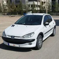 پژو ۲۰۶ سفید بدون رنگ