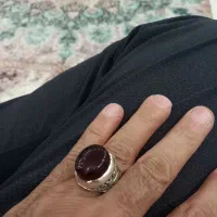 انگشتر عقیق کبود کهنه