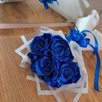 دسته گل روبانی
