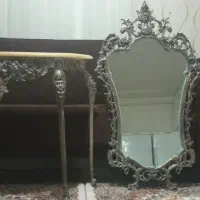 میز و آیینه اصل برنز قدیم با ضمانت