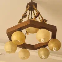 لوستر چوبی