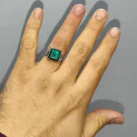 انگشتر عقیق و فیروزه (ترکیبی)