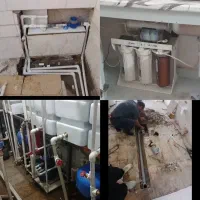 لوله کشی آب وفاضلاب وبرق کشی وآب شیرین کن