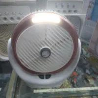 پنکه رومیزی چراغ قوه دار چرخشی  شارژی