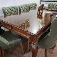 میز غذاخوری 8 نفره چستر و چوب راش گرجستان