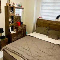 ست تخت خواب واینه دراور بسیار درحدنو