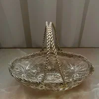 شکلات آجیل خوری قدیمی انگلیسی انتیک کریستال