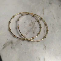 النگو سایز 2 نو طلا نقطه ای گولویی حدود 3 گرم
