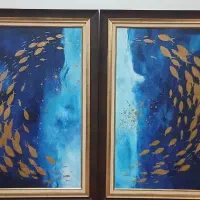 تابلو طرح ماهی اقیانوس