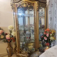 ویترین آنتیک چوب راش
