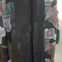مانتو حریر بلند در حدنو