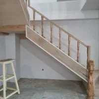 اجرای پله گردون دوبلکس چوبی