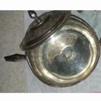قندان قدیمی نقره. عیار ۹۰ . وزن حدود ۲۶۰ گرم .