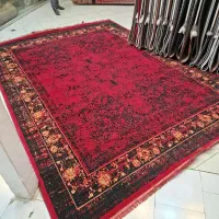 فرش۱۲متری طلایی و قرمز و دودی طلاکوب حاجی حسینی