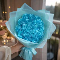 دسته و باکس گل های ربانی