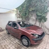 پژو ۲۰۶ تیپ ۲ تصادفی مدل ۱۳۸۷چپی سفارشی ایرانخودرو